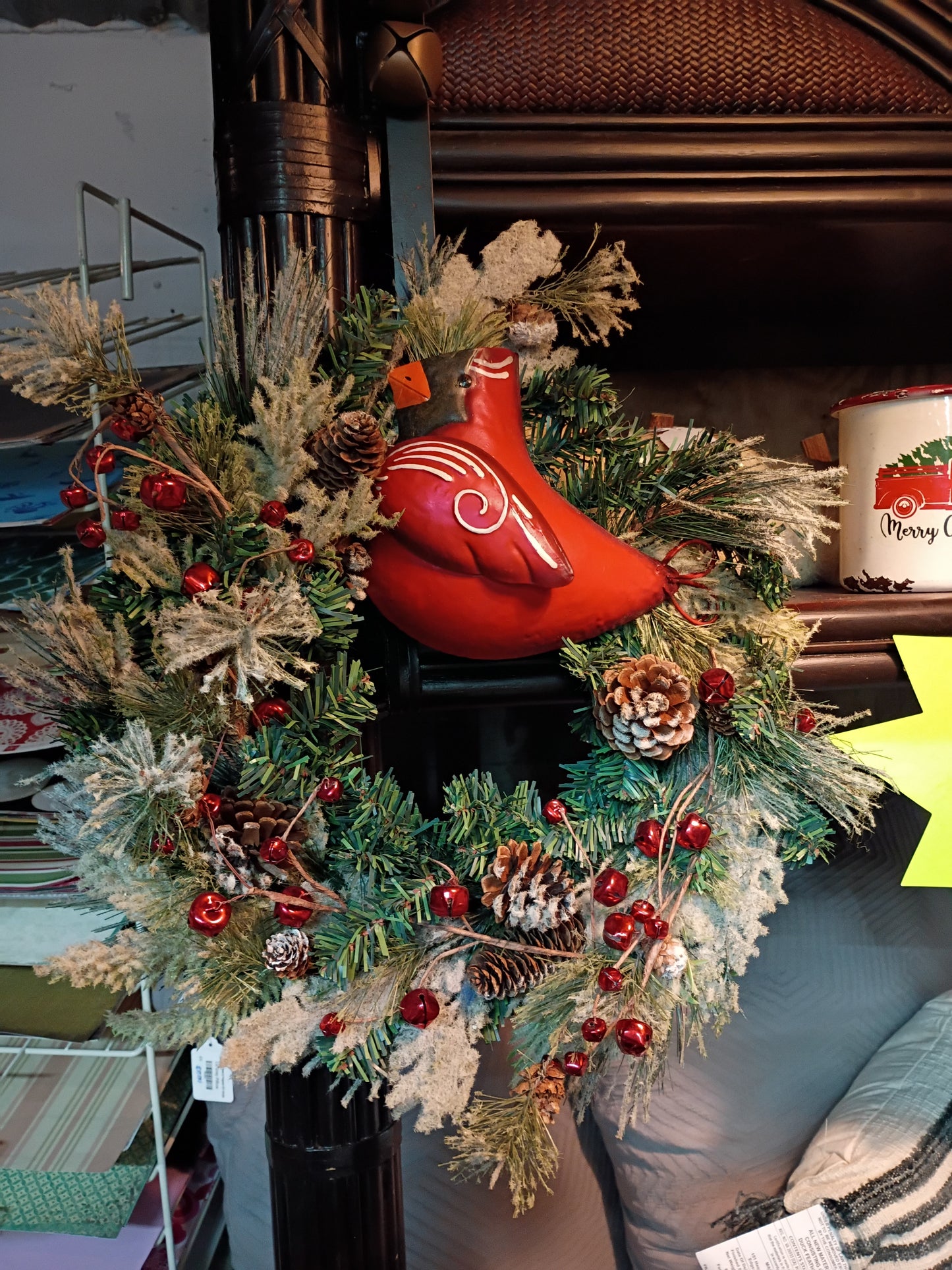 Cardinal Xmas Wreath