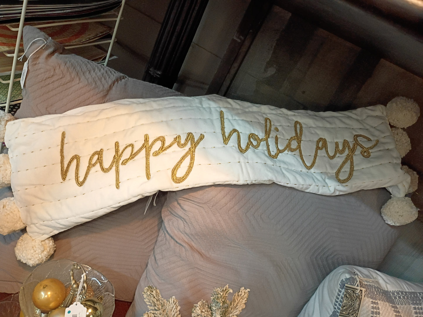 Happy Holidays Pillow