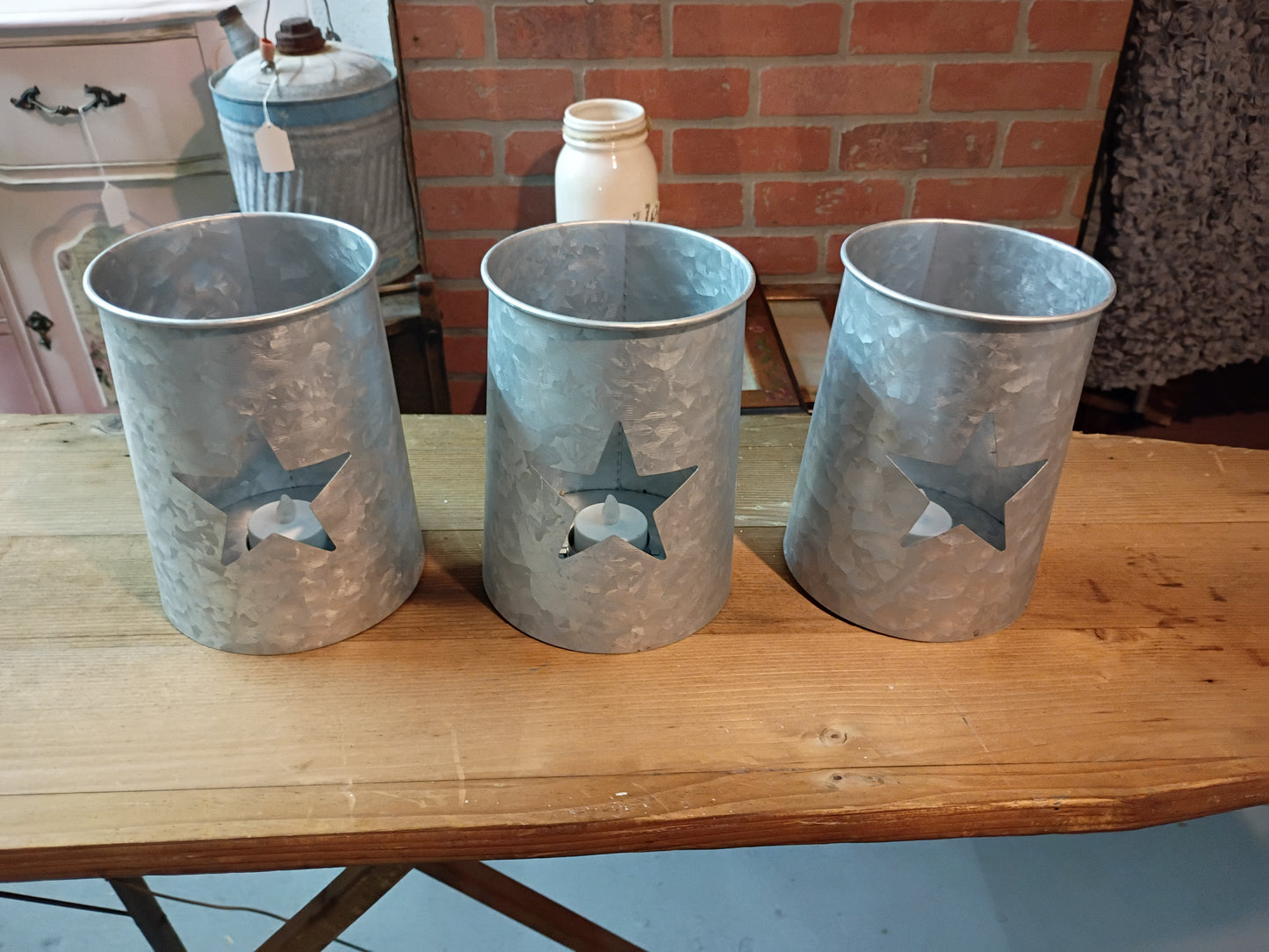 Galvanized Star Lantern