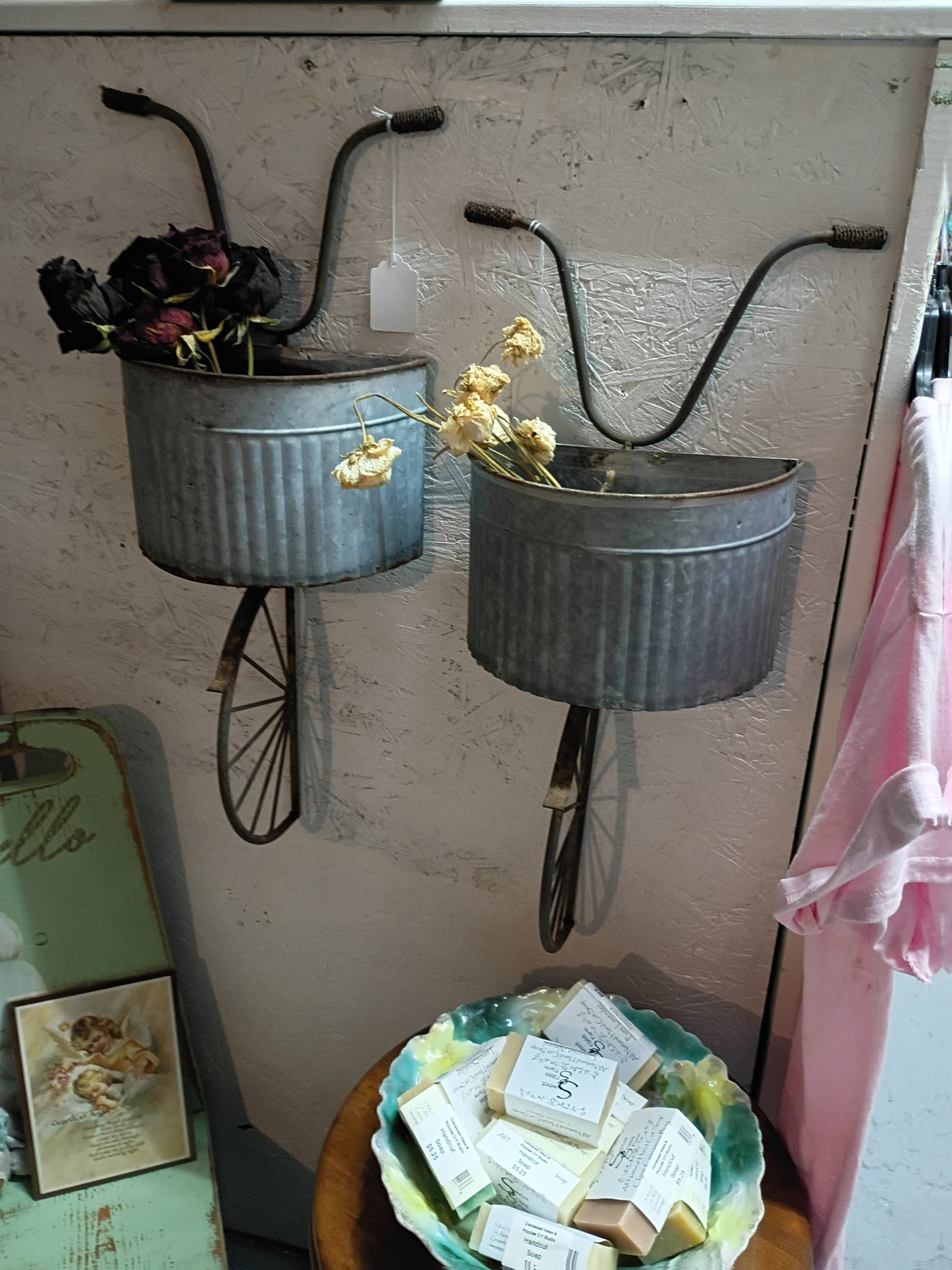 Galvanized Bike Planter