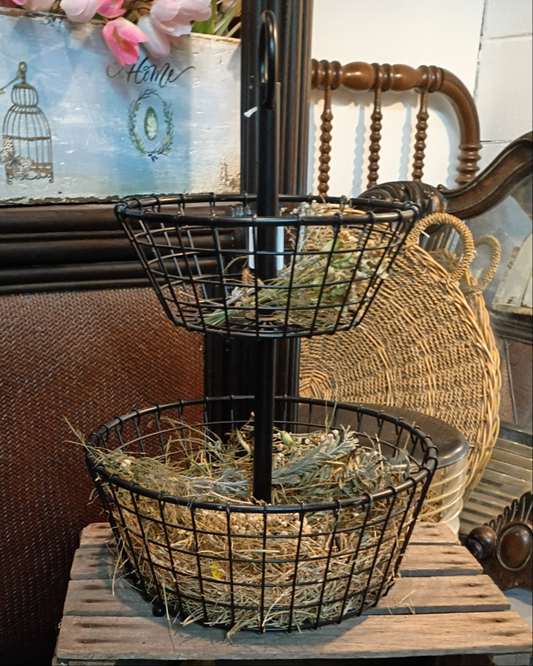 Black Two Tiered Basket