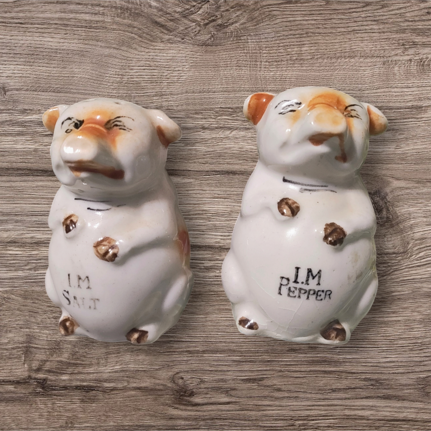 Vintage Pig Salt & Pepper Shakers* Made In Japan – Distressed Mess Vintage Pig Salt & Pepper Shakers* Made In Japan – Distressed Mess