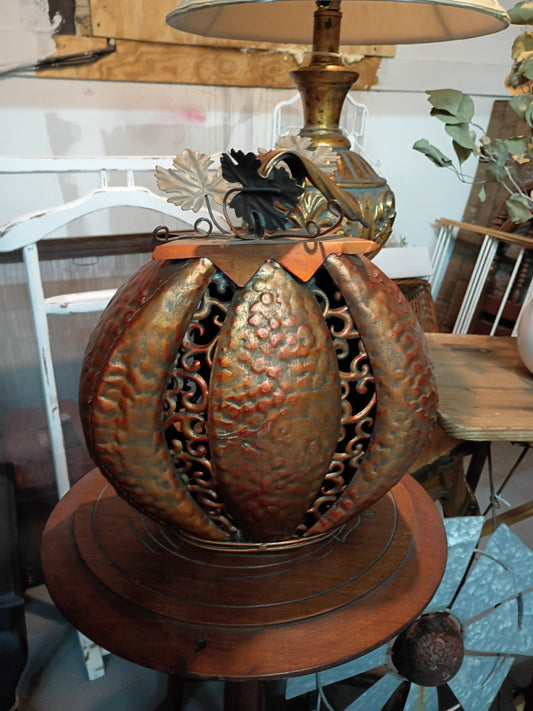 Metal Ornate Pumpkin
