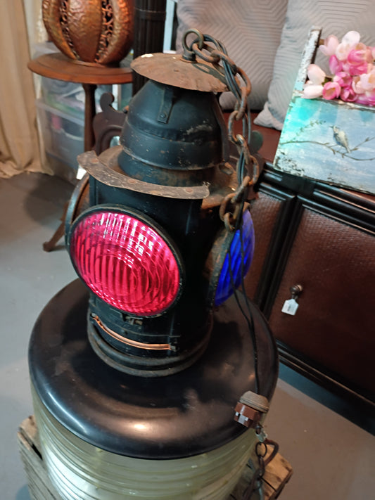 1890-1920s English Railroad Lamp
