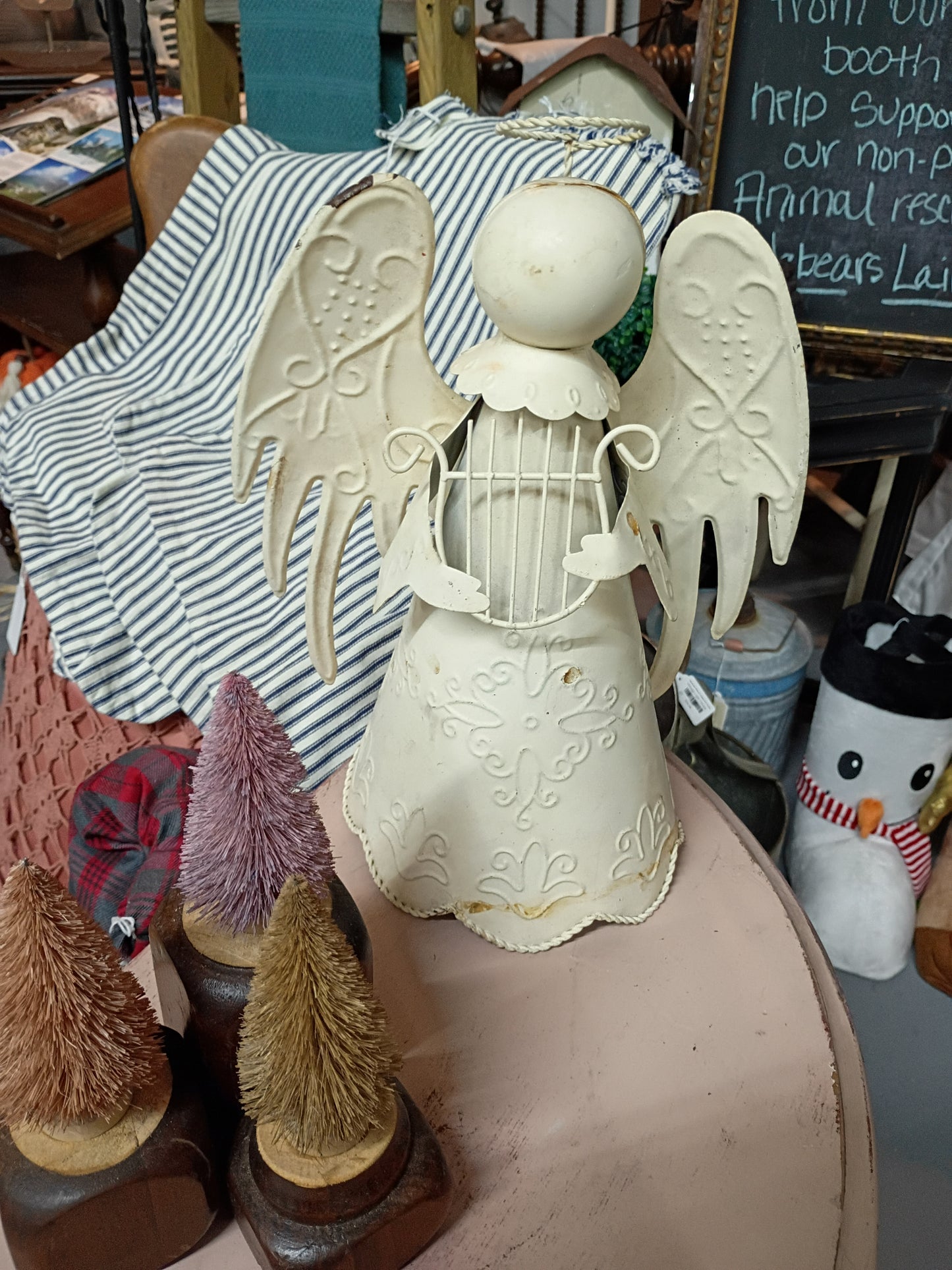 Large Metal Angel Tree Topper