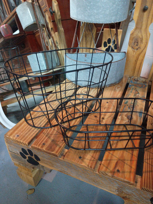 Lg Black Metal Basket