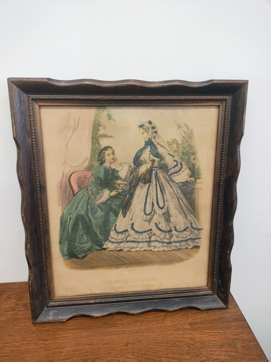 1800s Antique Framed Picture