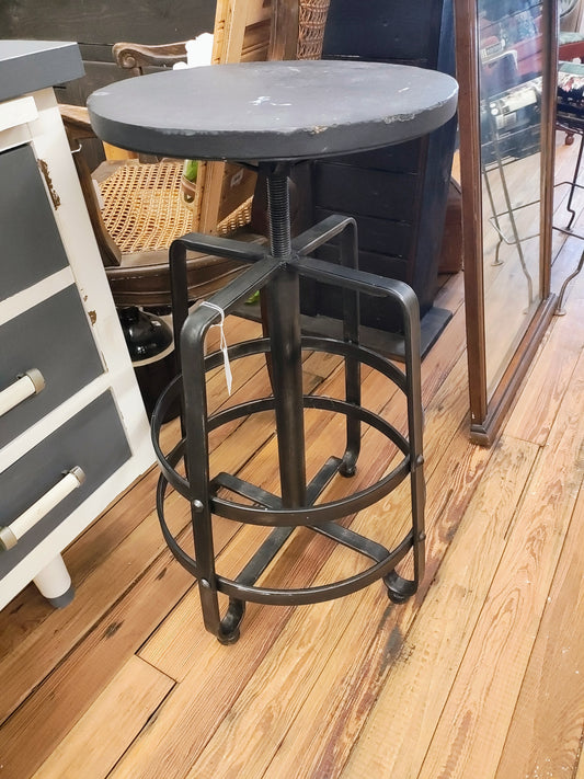 Painted Black Art/Bar Stool