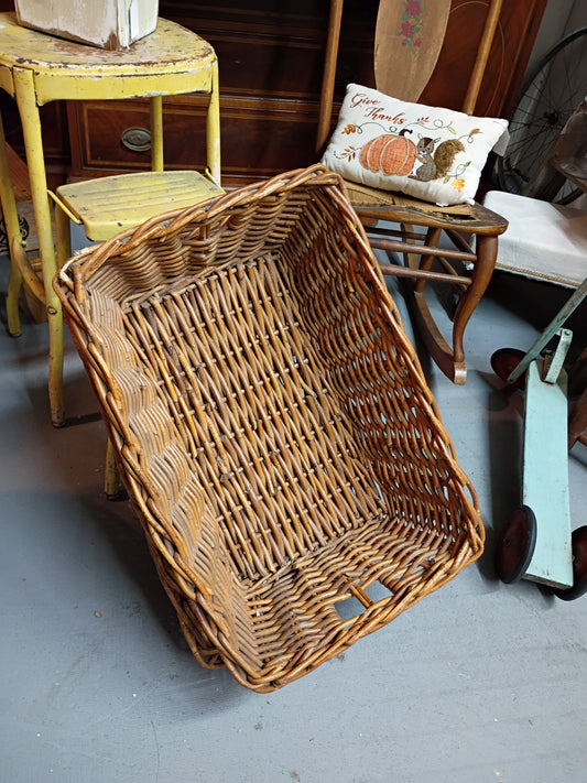 Handled Wicker Basket