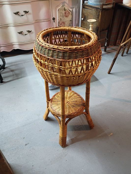 Wicker Plant Stand